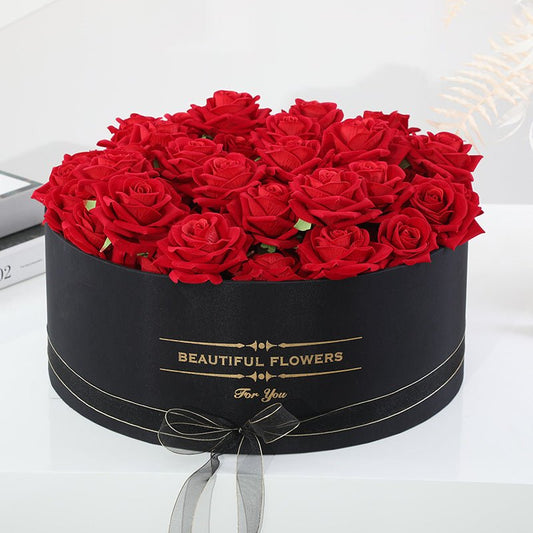 Extra Large Luxury Round "Beautiful Flowers" Gift Box - Elegant Supply