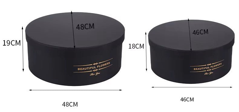 Extra Large Luxury Round "Beautiful Flowers" Gift Box - Elegant Supply