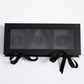 Fillable DAD Letters Flower Gift Box with Clear Lid - Elegant Supply
