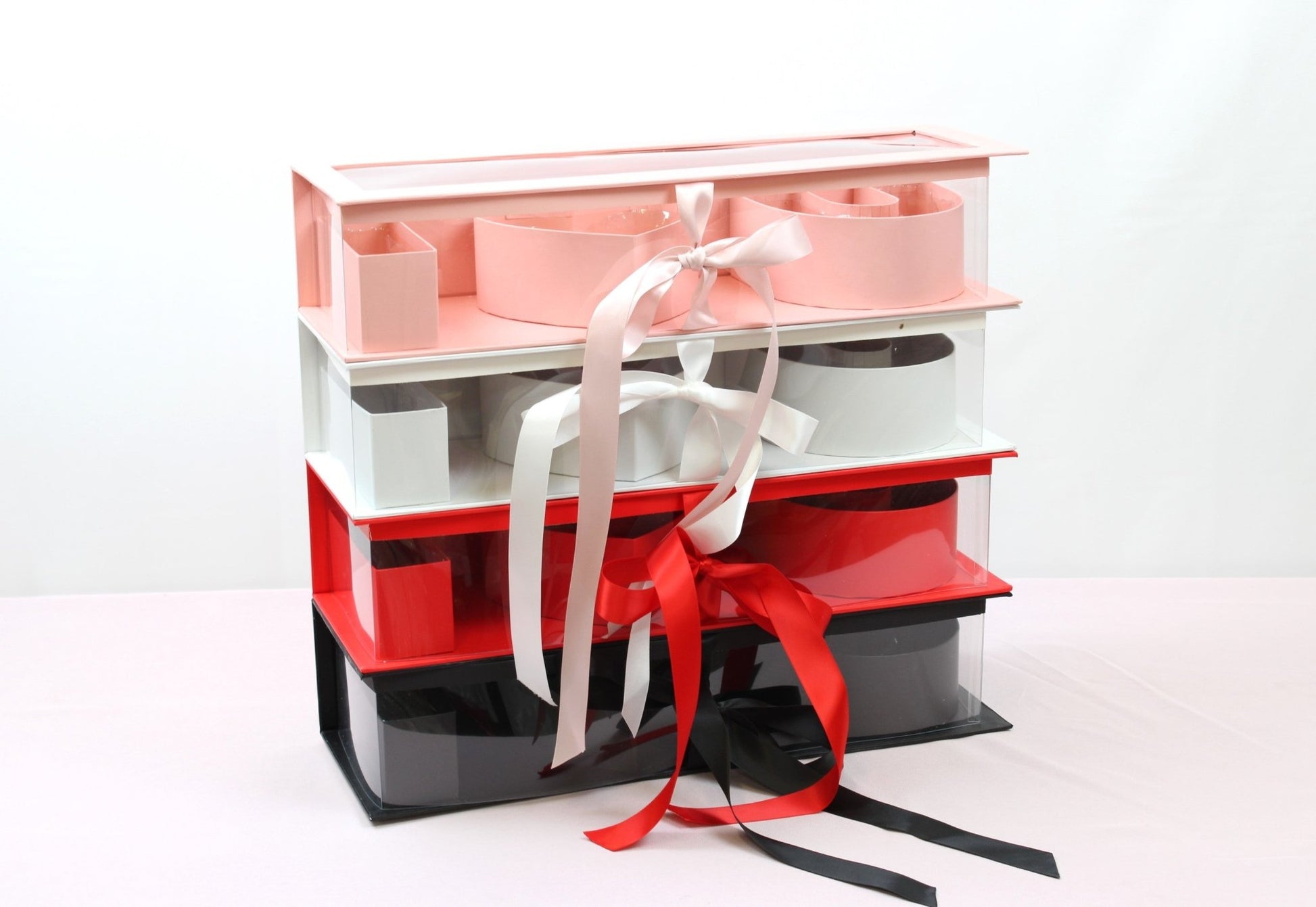 Fillable I love you Flower Gift Box with Clear Lid - Elegant Supply