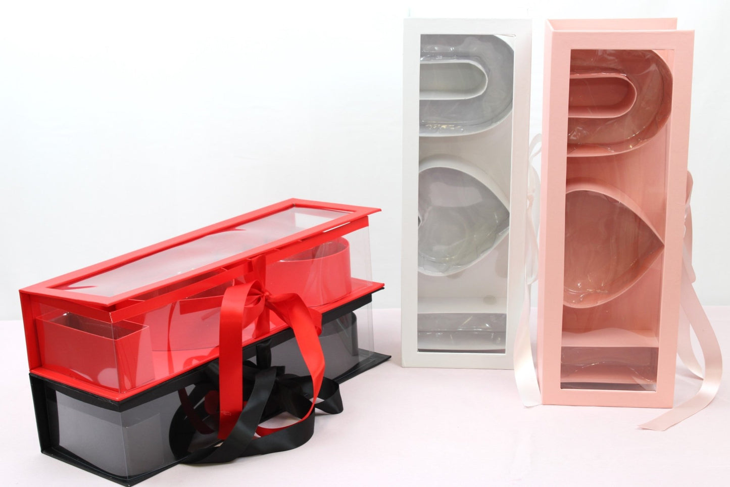 Fillable I love you Flower Gift Box with Clear Lid - Elegant Supply