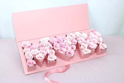 Fillable MOM Letters Flower Gift Box - Elegant Supply