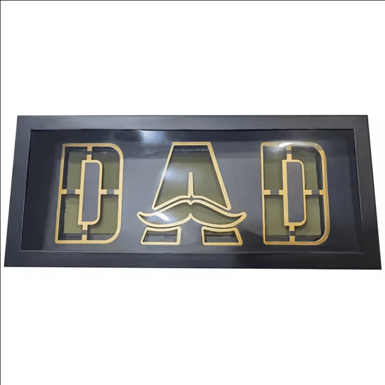 Foldable Black DAD Box with Clear Lid, Foam and Liner - Elegant Supply