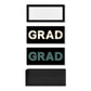 Foldable Black GRAD Box with Clear Lid, Foam and Liner - Elegant Supply