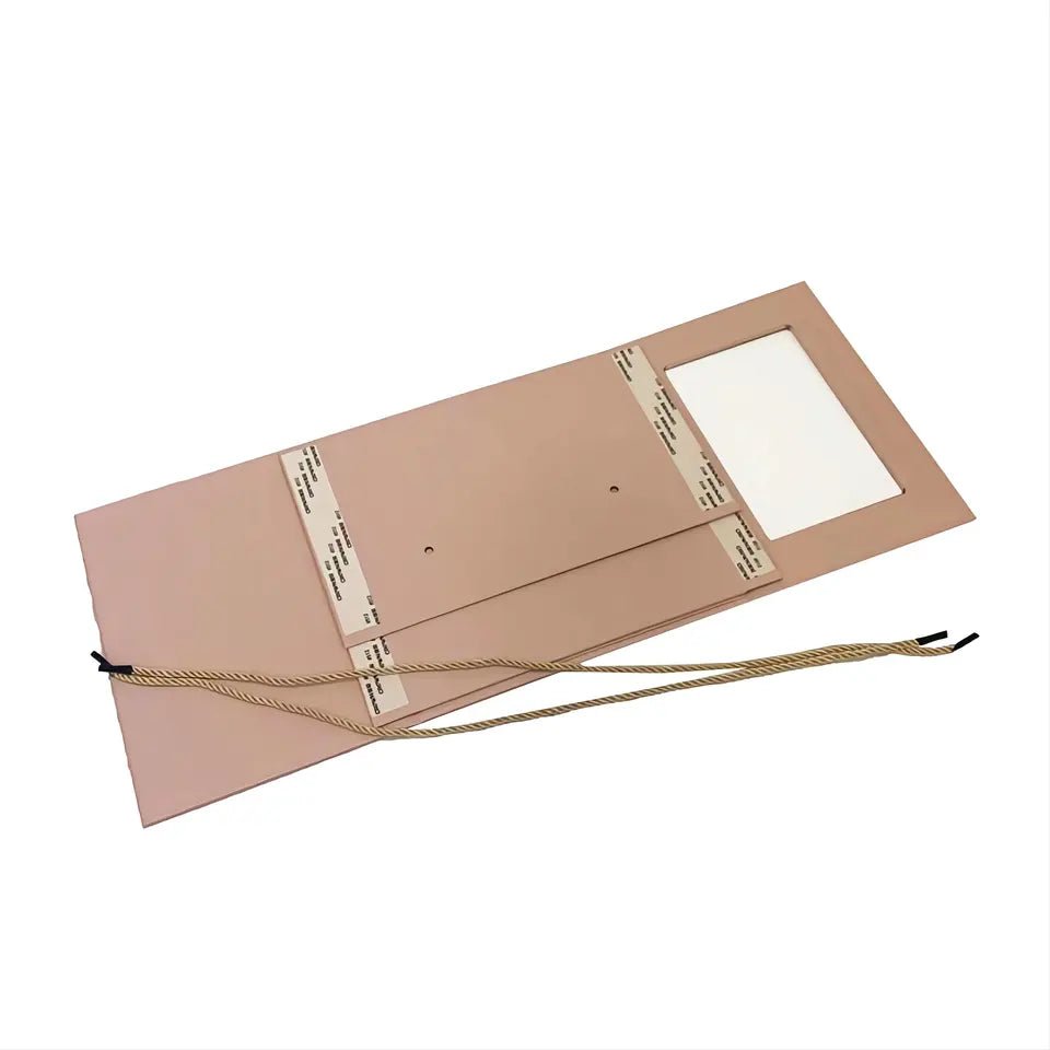 Foldable Cube Flower Gift Box with Window and Handle - Elegant Supply