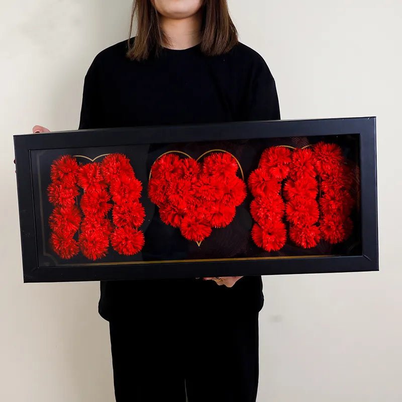 Foldable MOM Flower Box with Clear Lid, Foam and Liner - Elegant Supply