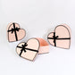 French Inspired Heart Shape Flower Gift Box with Ribbon - Elegant Supply