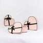French Inspired Heart Shape Flower Gift Box with Ribbon - Elegant Supply