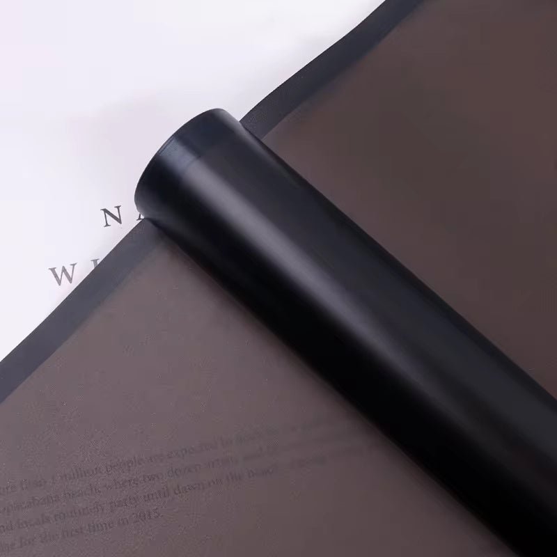 Frosted Flower Wrapping Paper With Bold Border (20pcs/bag) - Elegant Supply