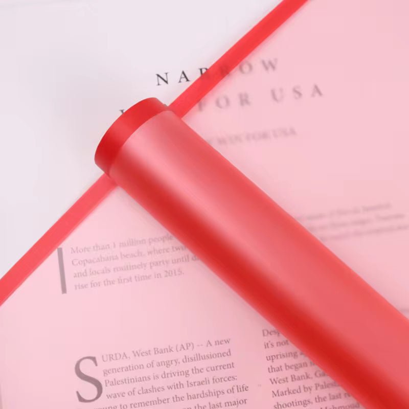 Frosted Flower Wrapping Paper With Bold Border (20pcs/bag) - Elegant Supply