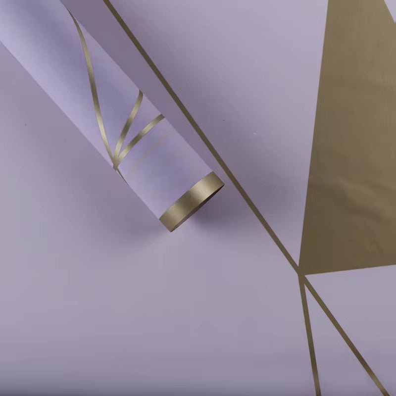 Geometry Flower Wrapping Paper (20pcs/bag) - Elegant Supply