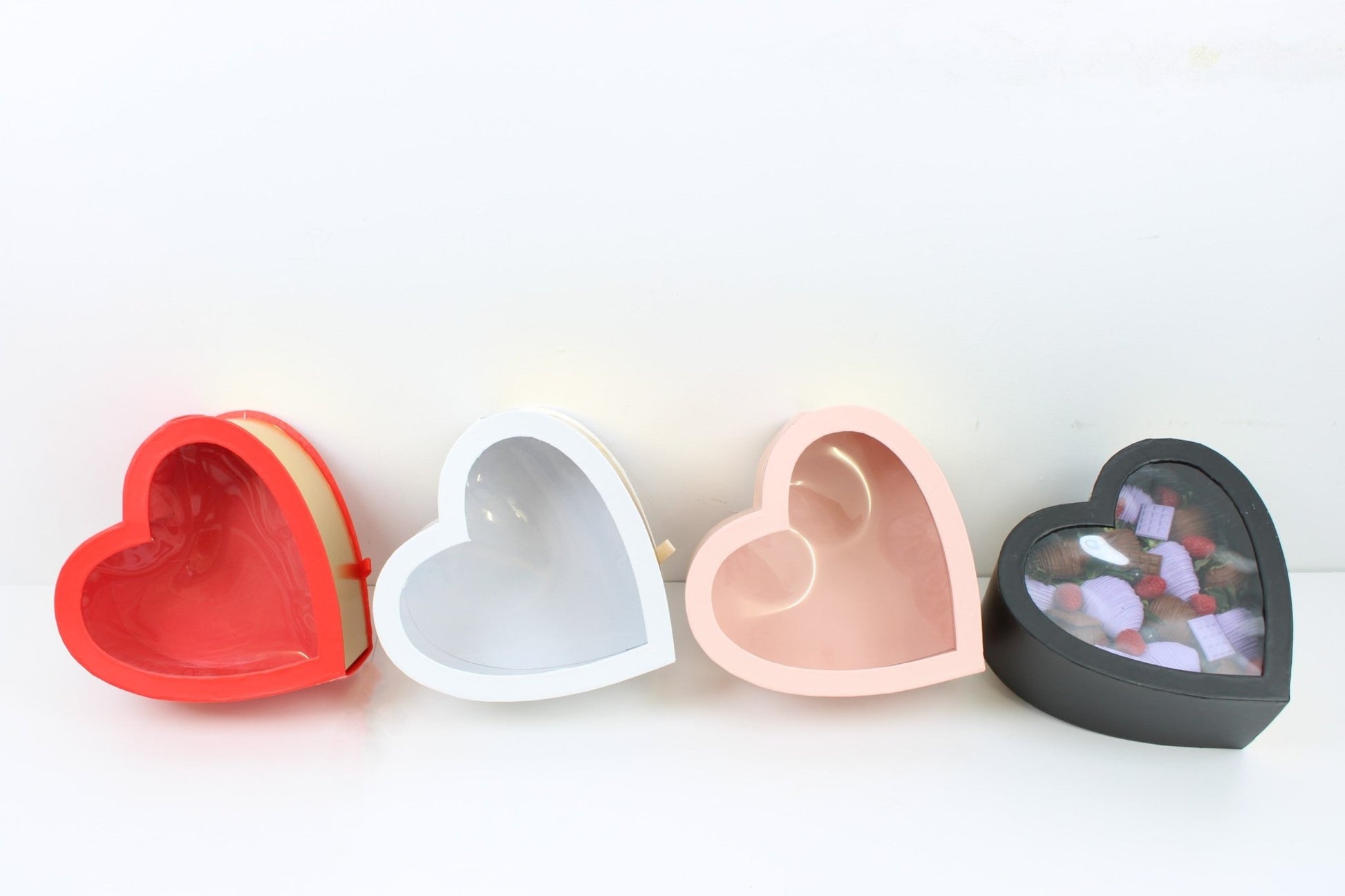 Gold Slide Heart Flower Gift Box - Elegant Supply