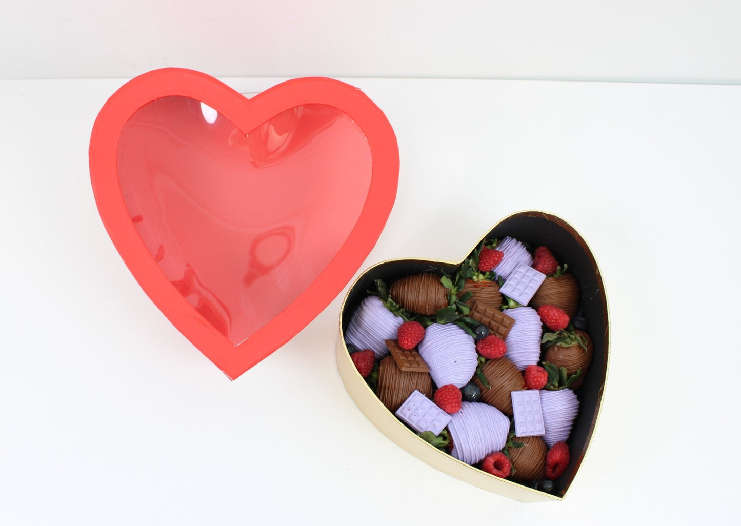 Gold Slide Heart Flower Gift Box - Elegant Supply