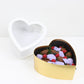 Gold Slide Heart Flower Gift Box - Elegant Supply
