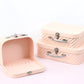 Gold Stripe Suitcase Flower Gift Box - Elegant Supply