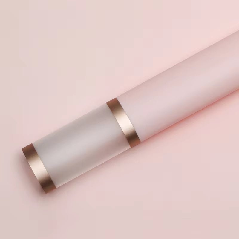 Golden Frosted Edge Flower Wrapping Paper (20pcs/bag) - Elegant Supply