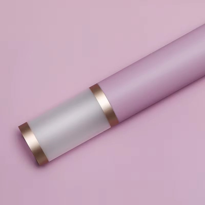 Golden Frosted Edge Flower Wrapping Paper (20pcs/bag) - Elegant Supply