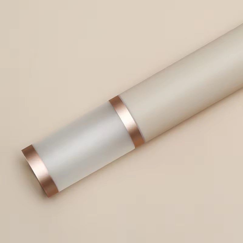 Golden Frosted Edge Flower Wrapping Paper (20pcs/bag) - Elegant Supply