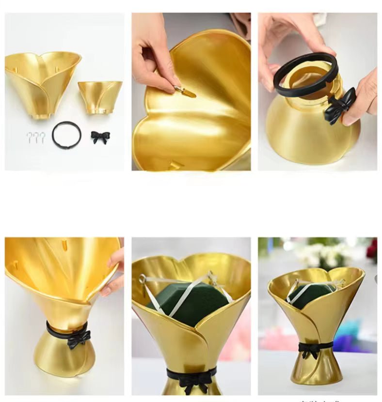 Hand Held Flower Cone Vase - Elegant Supply