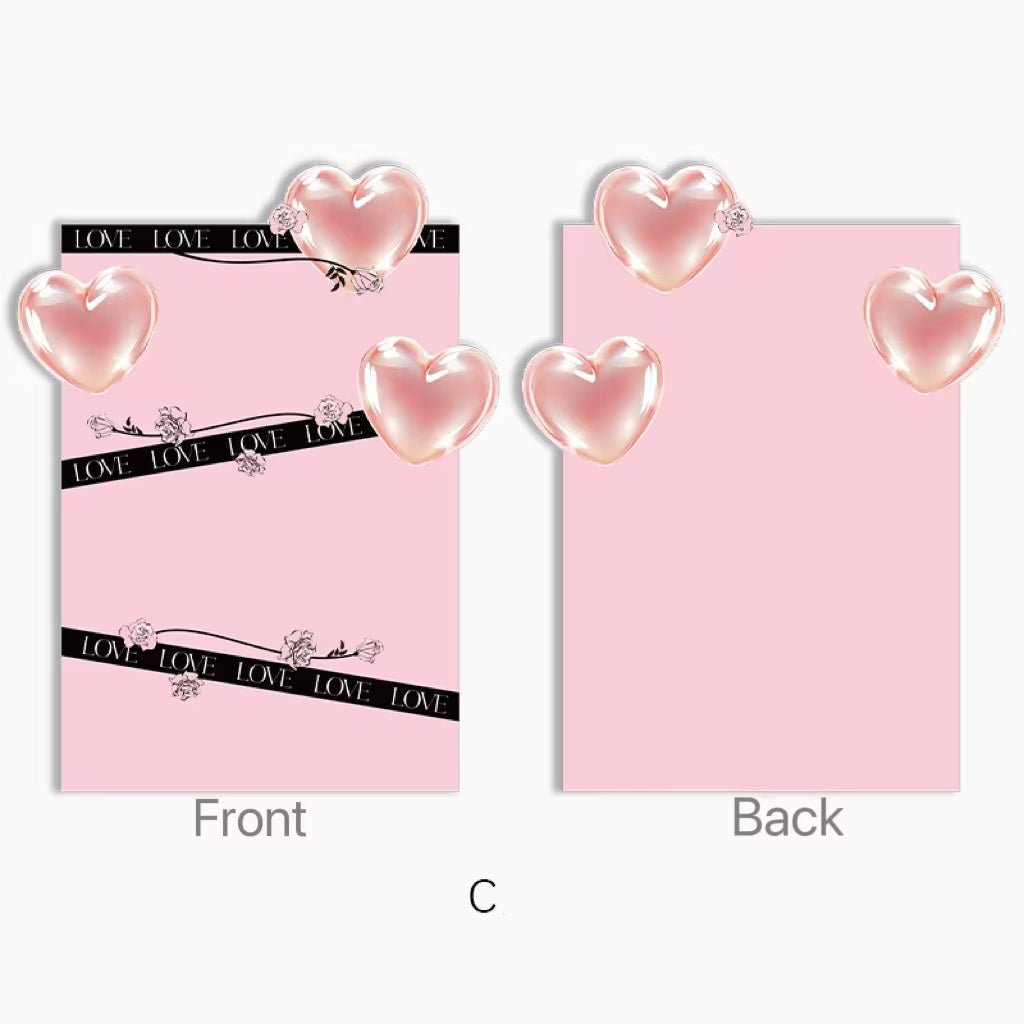 Heart Balloon Flower Wrapping Paper (10pcs/bag) - Elegant Supply