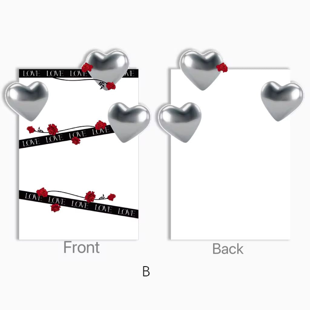 Heart Balloon Flower Wrapping Paper (10pcs/bag) - Elegant Supply