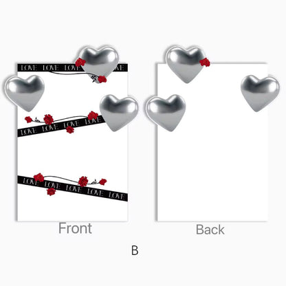 Heart Balloon Flower Wrapping Paper (10pcs/bag) - Elegant Supply