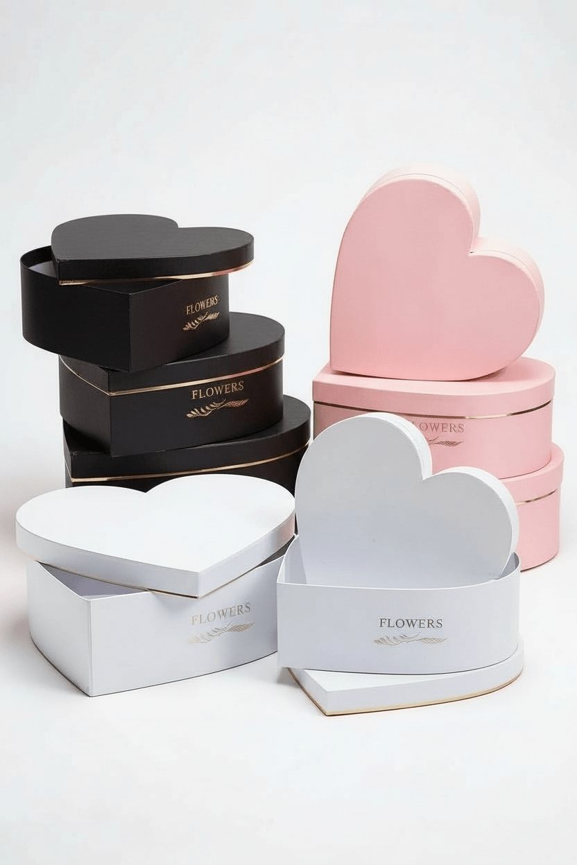 Heart Shaped Flower Gift Box - Elegant Supply