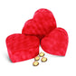 Red Heart Chocolate Box with Lid for floral arrangements and gifts.