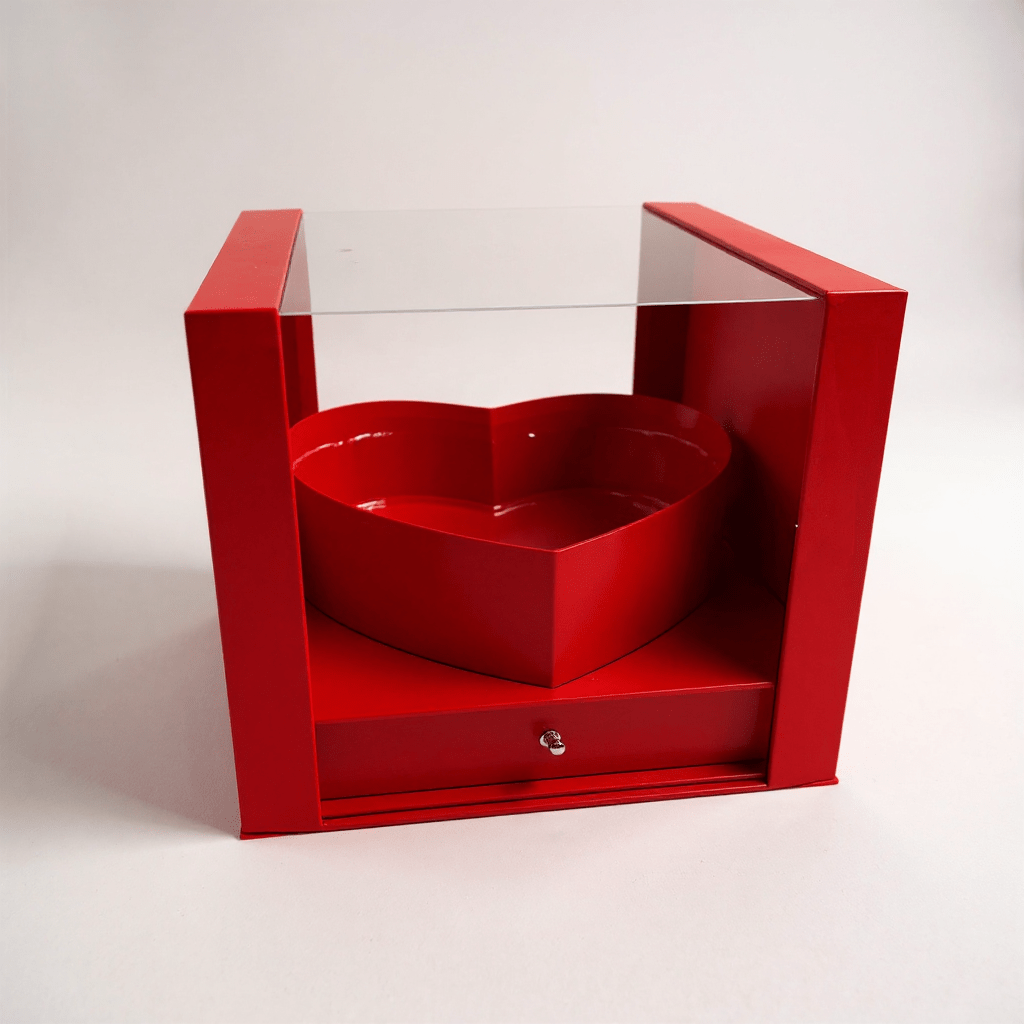 Heart Shaped PVC box with Drawer - Elegant Supply