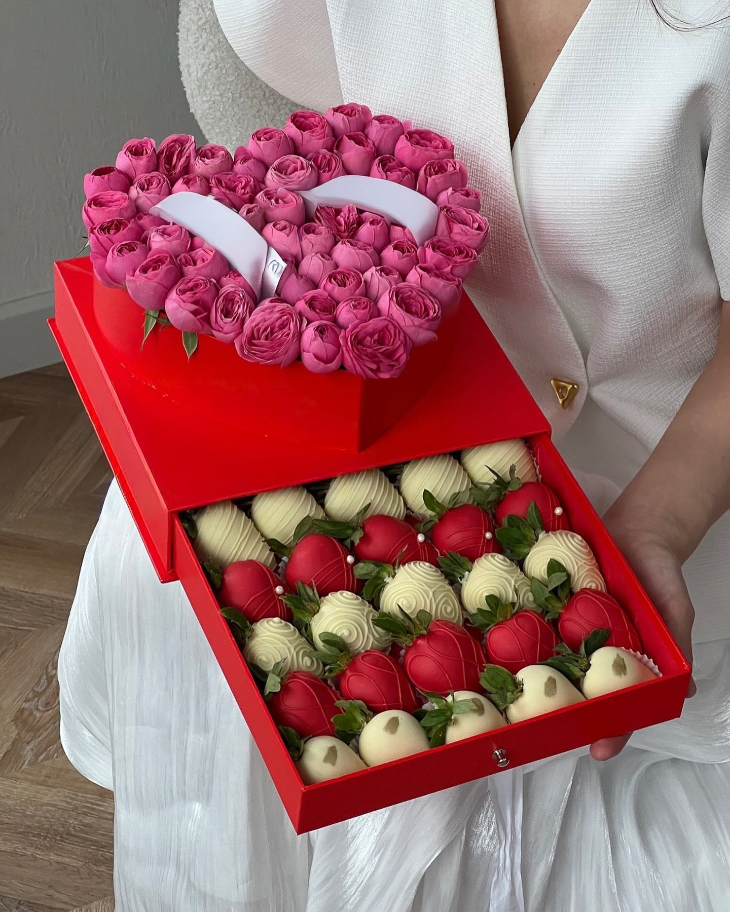 Heart Shaped PVC box with Drawer - Elegant Supply