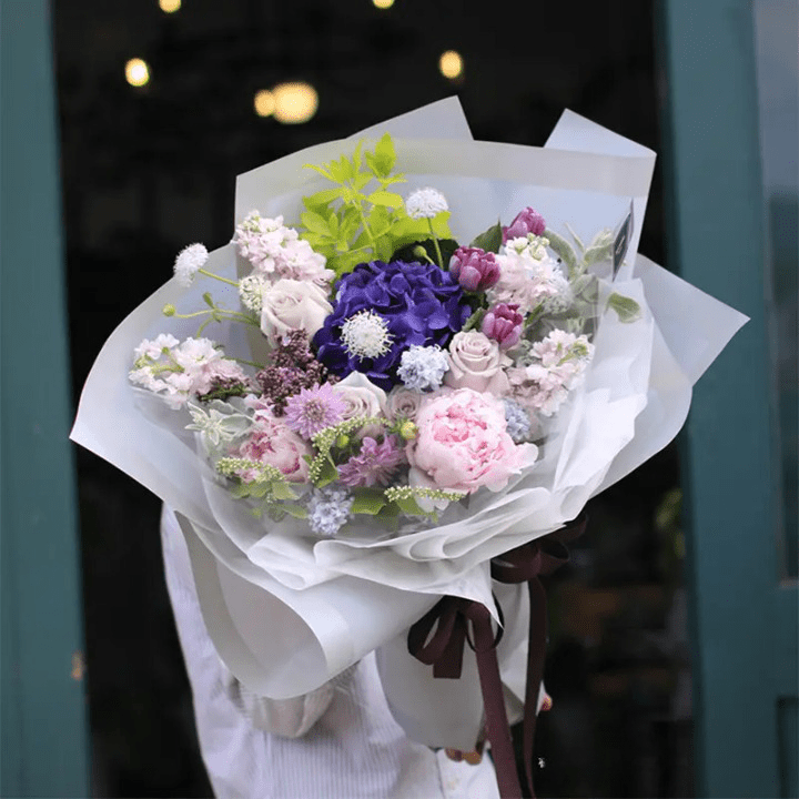 Jelly Color Waterproof Flower Wrapping Paper (20 sheets/bag) - Elegant Supply