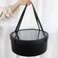 Large “Best” Round Flower Gift Box with Clear Lid & Handles - Elegant Supply