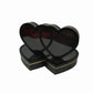 Large Double Heart Flower Gift Box with Clear Lid - Elegant Supply