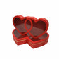 Large Double Heart Flower Gift Box with Clear Lid - Elegant Supply