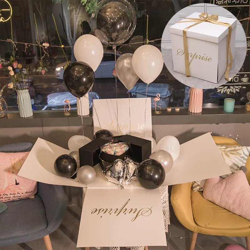 Large Open Surprise Gift Box - Various Colors - For Gender Reveal / Gift / Proposal - Elegant Supply