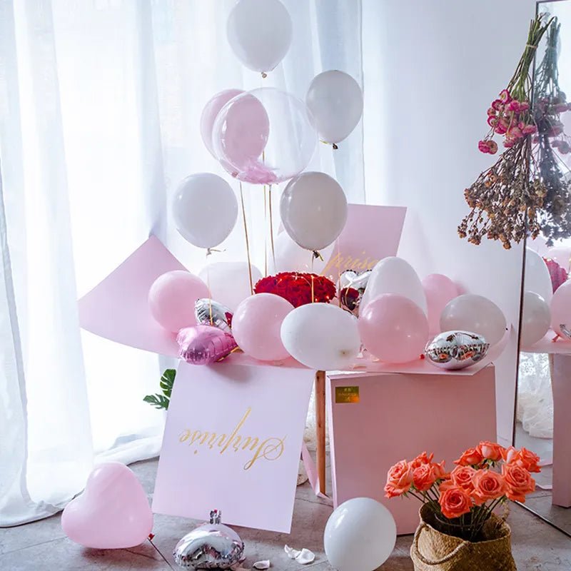 Large Open Surprise Gift Box - Various Colors - For Gender Reveal / Gift / Proposal - Elegant Supply