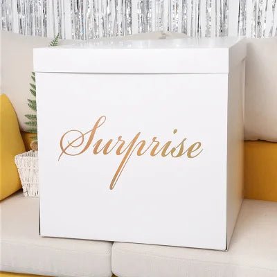 Large Open Surprise Gift Box - Various Colors - For Gender Reveal / Gift / Proposal - Elegant Supply