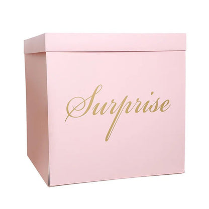 Large Open Surprise Gift Box - Various Colors - For Gender Reveal / Gift / Proposal - Elegant Supply