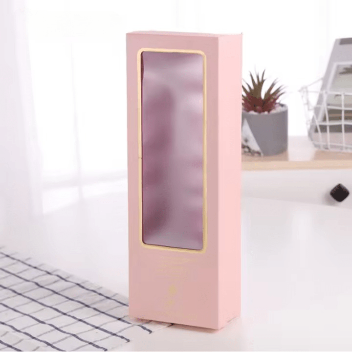 Large Rigid Rectangle Flower Gift Box with Clear Window for Bouquet - Elegant Supply