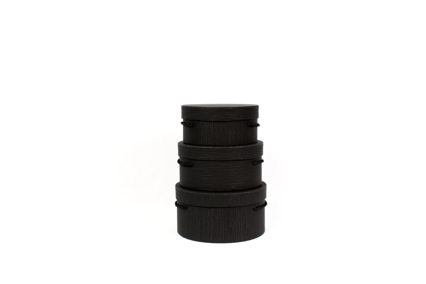 Line Textures Round Box with Handle - Elegant Supply