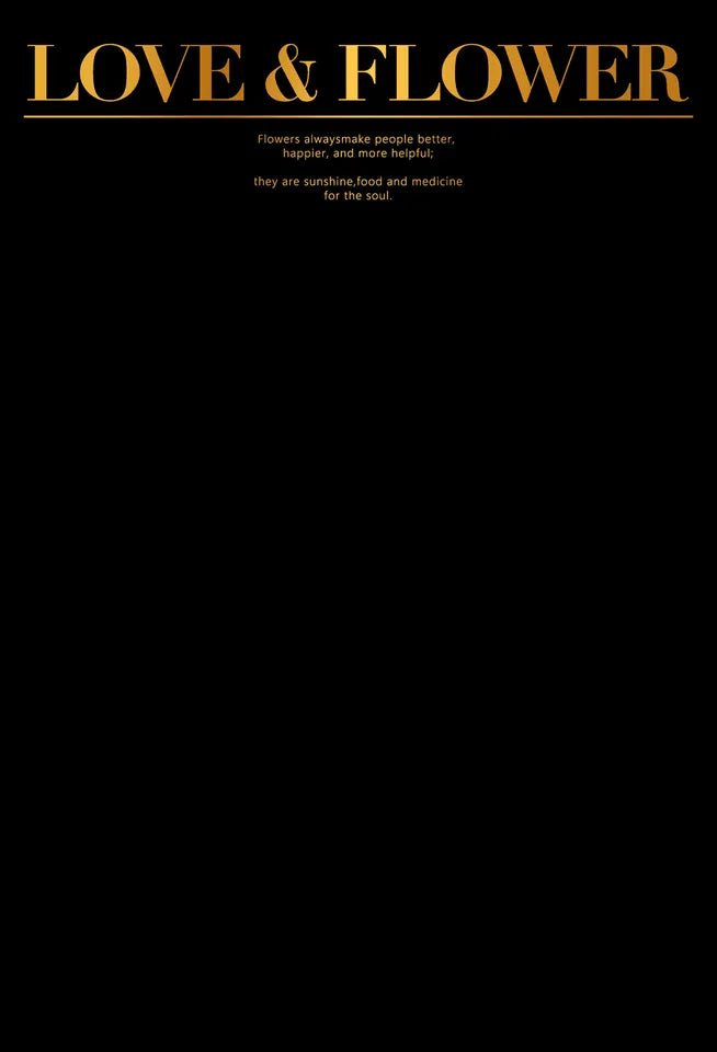 Love and Flower Gold Foil Waterproof Flower Wrapping Paper (10 sheets/bag) - Elegant Supply