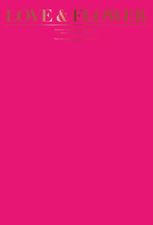 Love and Flower Gold Foil Waterproof Flower Wrapping Paper (10 sheets/bag) - Elegant Supply