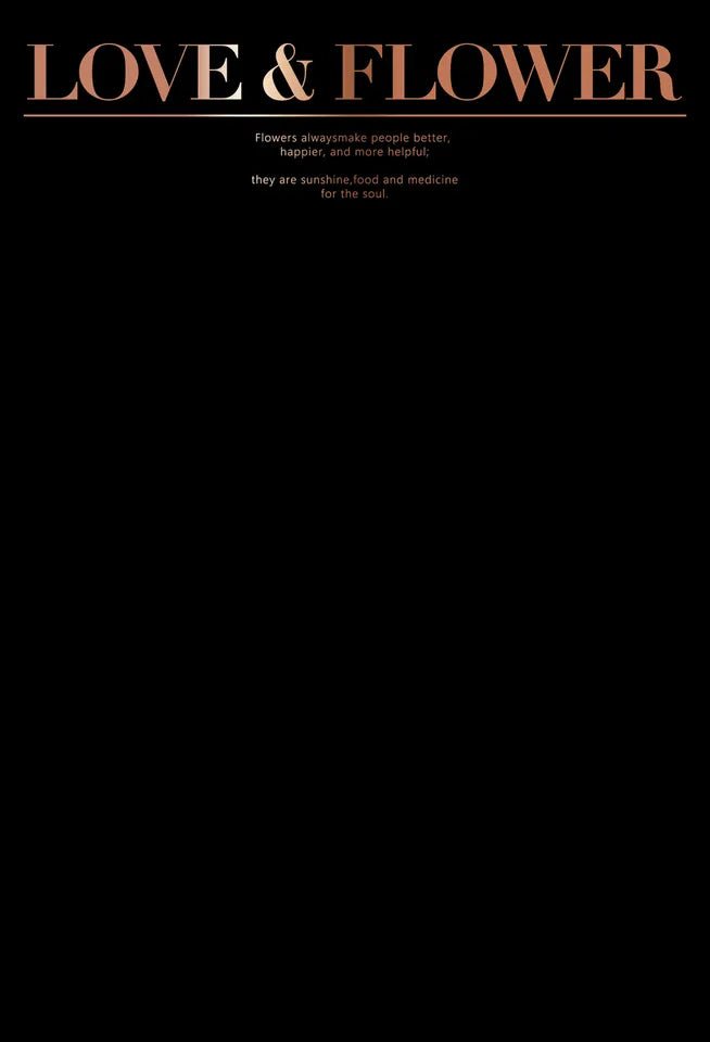 Love and Flower Gold Foil Waterproof Flower Wrapping Paper (10 sheets/bag) - Elegant Supply