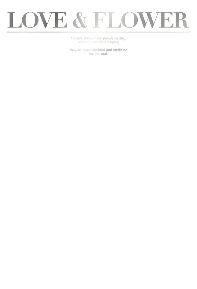 Love and Flower Gold Foil Waterproof Flower Wrapping Paper (10 sheets/bag) - Elegant Supply