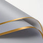 Matte Gold Line Flower Wrapping Paper (20pcs/bag) - Elegant Supply