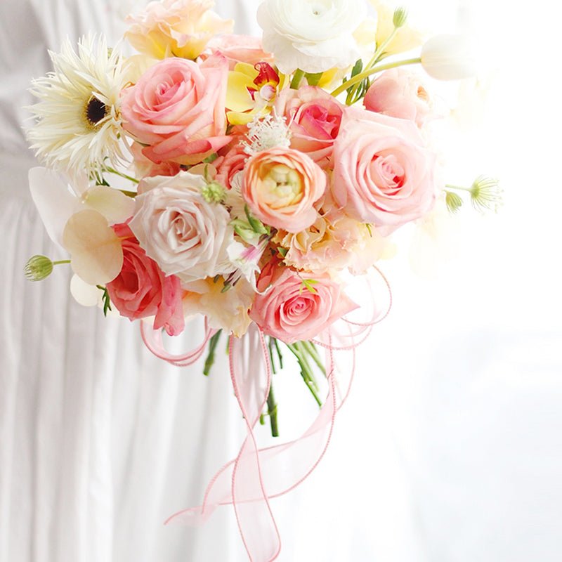 Mesh Silk Ribbon Roll For Flower Bouquet & Gift Wrapping - Elegant Supply