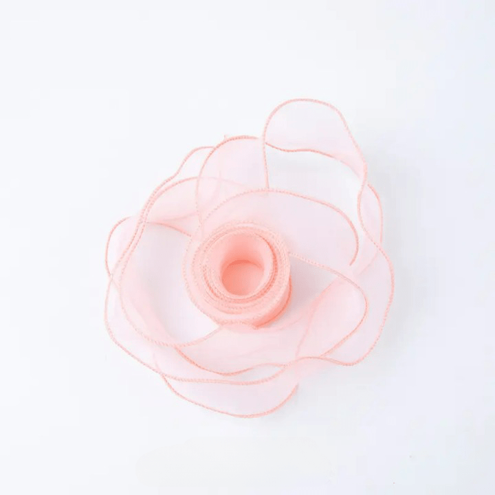 Mesh Silk Ribbon Roll For Flower Bouquet & Gift Wrapping - Elegant Supply