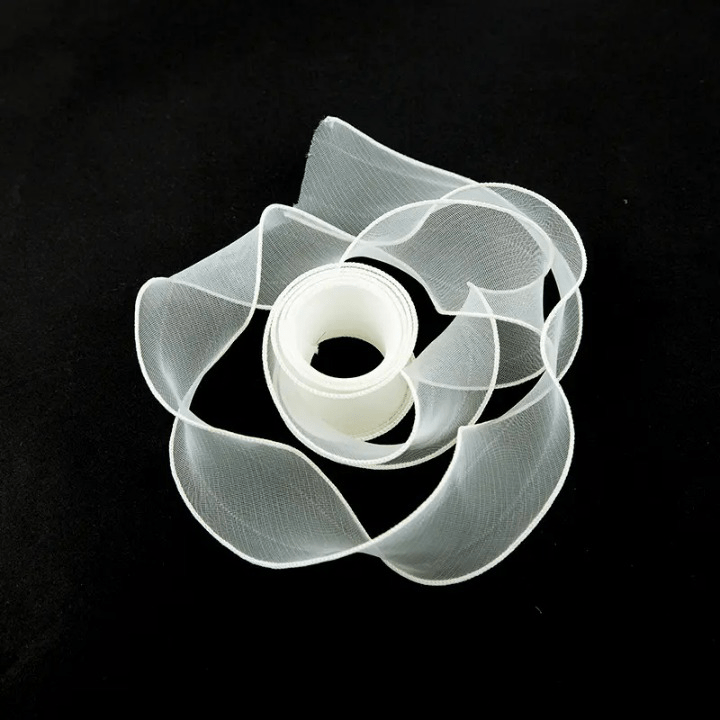 Mesh Silk Ribbon Roll For Flower Bouquet & Gift Wrapping - Elegant Supply