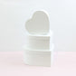 Minimalist Solid Color Heart Flower Gift Box - Elegant Supply