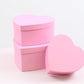 Minimalist Solid Color Heart Flower Gift Box - Elegant Supply